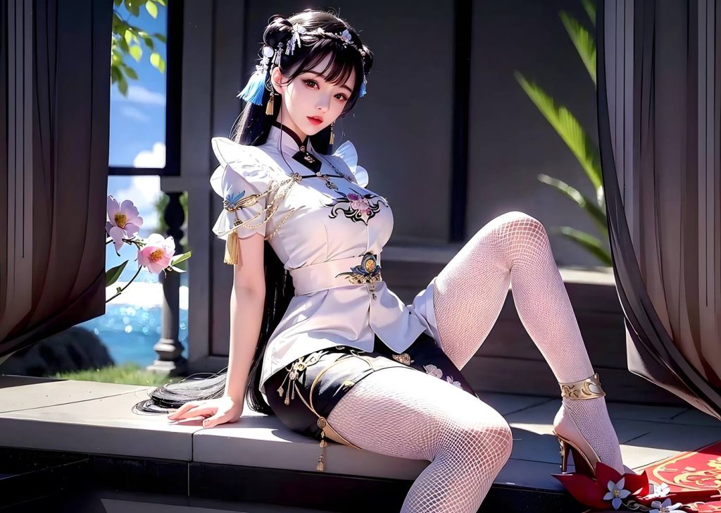 AI繪畫(huà) 005 高清古風(fēng)女裝圖[53P/429M]插圖1