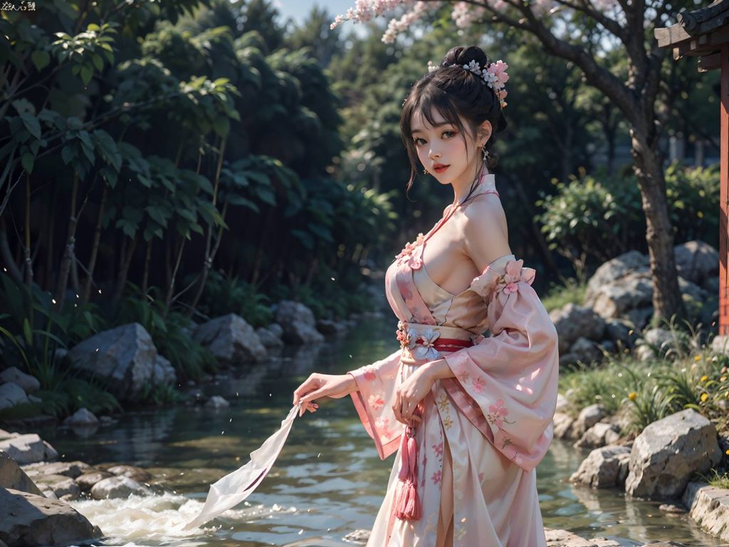 AI繪畫(huà) 066 橫向可做壁紙的古風(fēng)美仁 [22P/76MB]插圖3