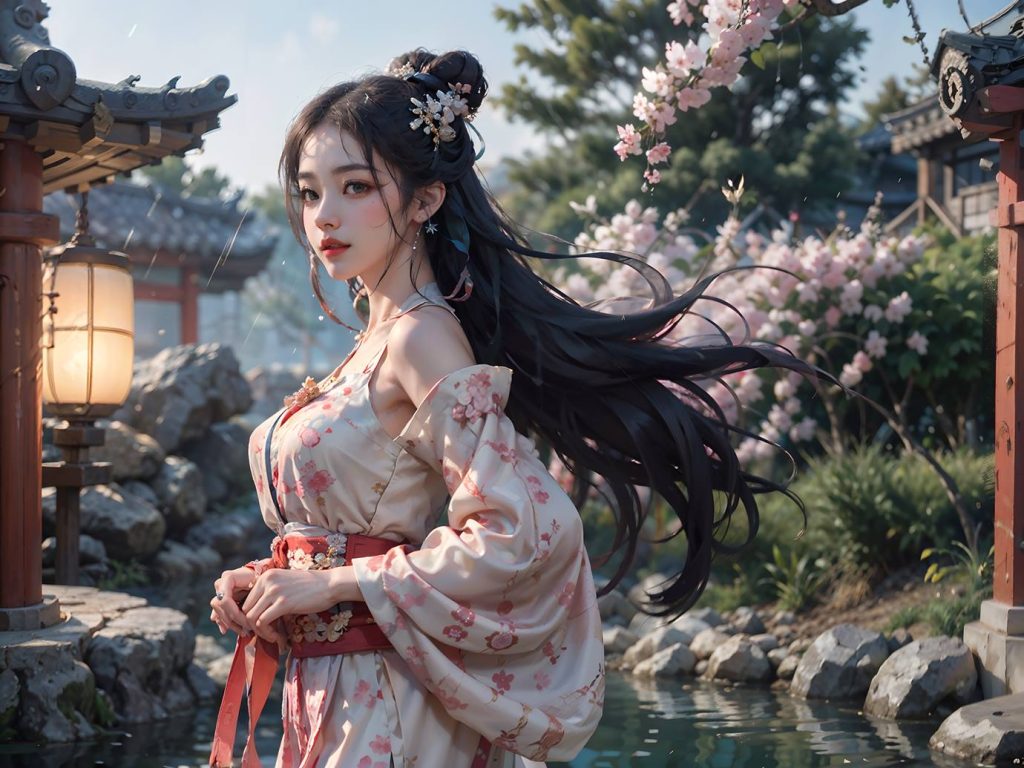 AI繪畫(huà) 066 橫向可做壁紙的古風(fēng)美仁 [22P/76MB]插圖4