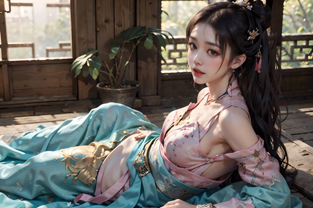 AI繪畫(huà) 066 橫向可做壁紙的古風(fēng)美仁 [22P/76MB]插圖5