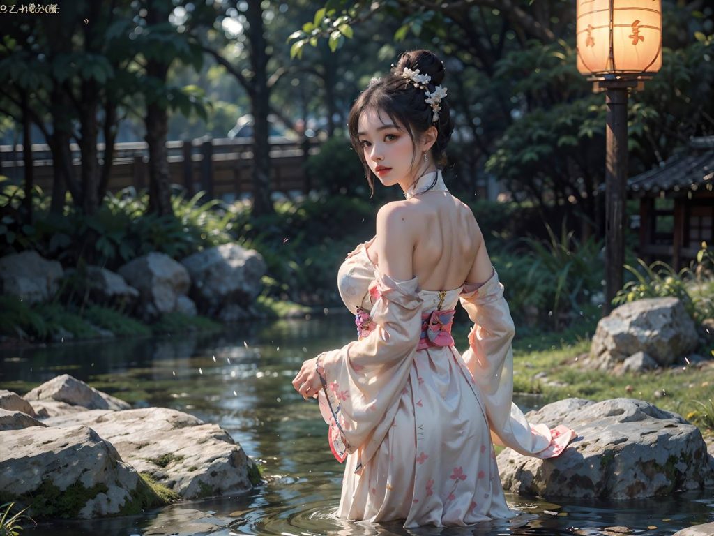 AI繪畫(huà) 066 橫向可做壁紙的古風(fēng)美仁 [22P/76MB]插圖2