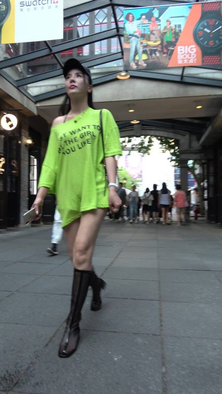 精選街拍攝影 No.007 美腿長靴黑色鴨舌帽美眉 [1V/1.15GB]-無料攝影圈