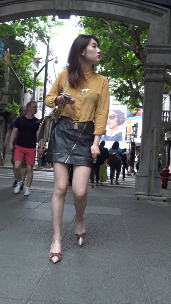 精選街拍攝影 No.008 皮短裙靚女小姐姐 [1V/1.21GB]插圖5