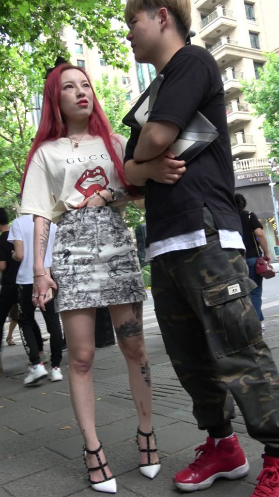 精選街拍攝影 No.009 性感長(zhǎng)腿短裙高跟美女 [1V/1.61GB]插圖