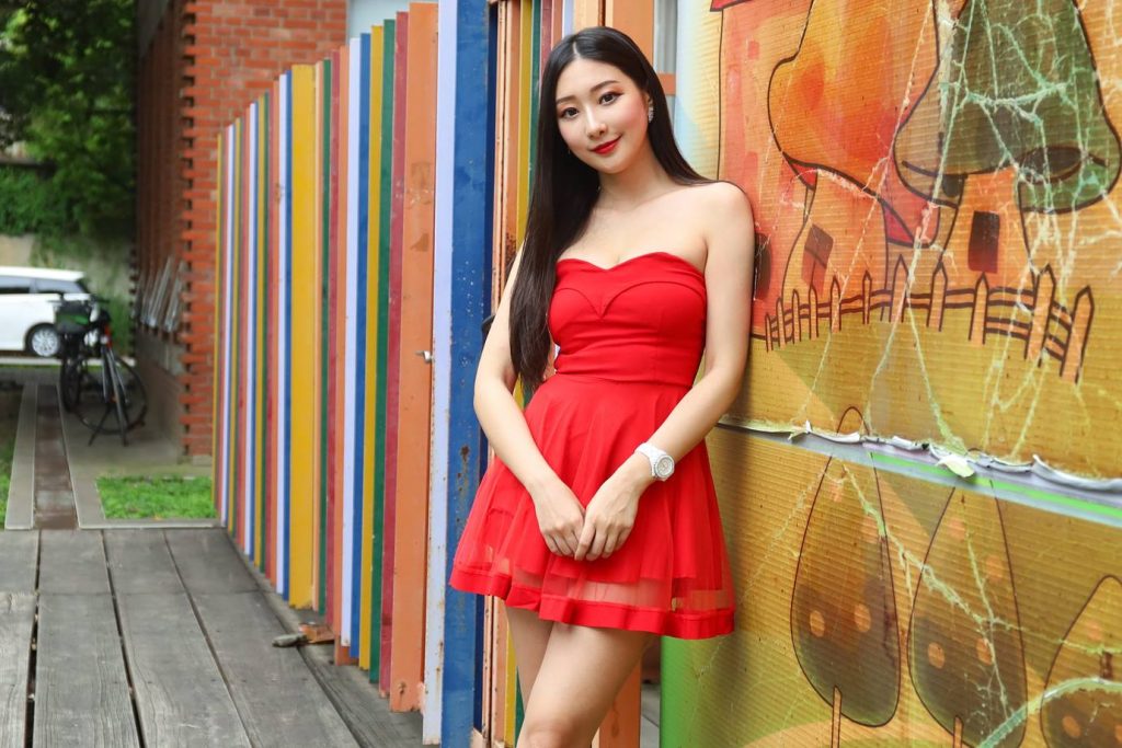 精選街拍攝影 No.025 紅色連衣裙 [49P/66MB]插圖4