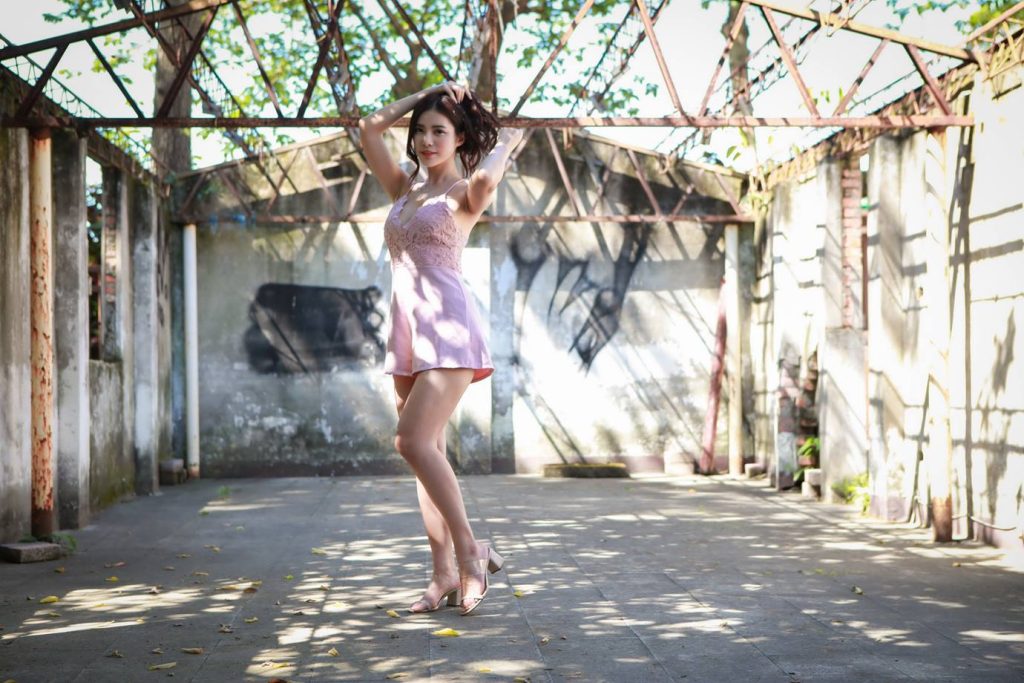 精選街拍攝影 No.038 黃書庭 粉色連衣褲裙涼高美腿[36P/78MB]插圖2