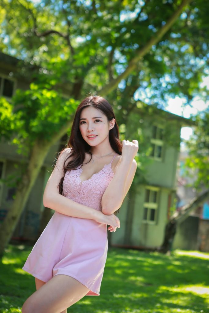 精選街拍攝影 No.038 黃書庭 粉色連衣褲裙涼高美腿[36P/78MB]插圖5