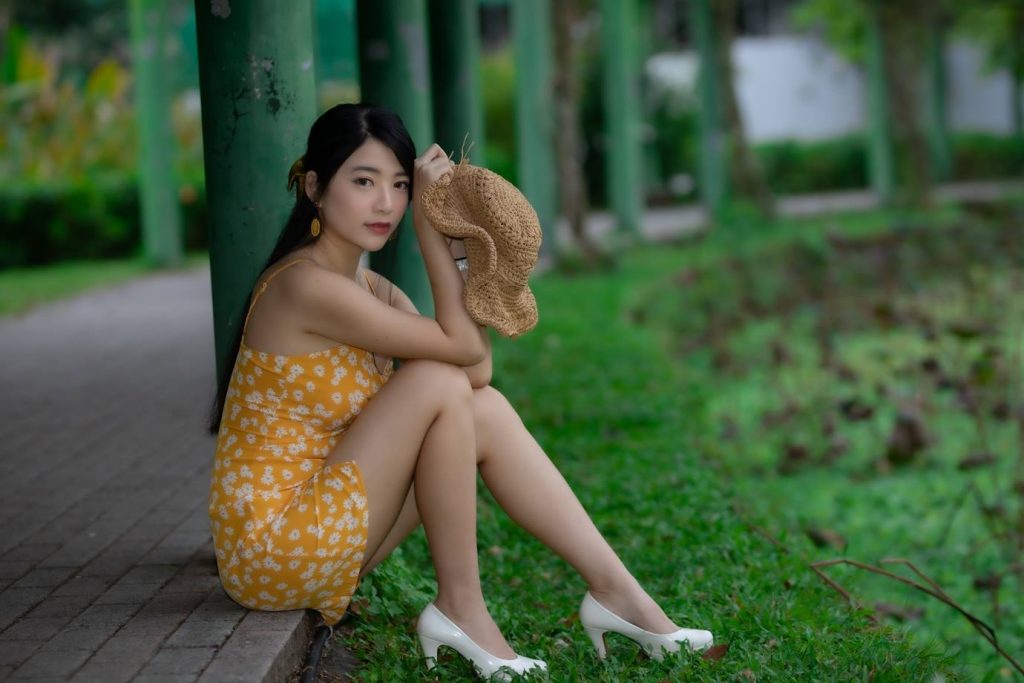 精選街拍攝影 No.063 湘芹 黃吊帶連衣裙高跟美腿 [22P/21MB]插圖4