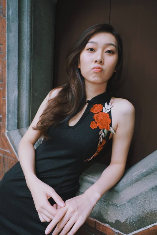 精選街拍攝影 No.067 文文熊 黑色旗袍絲襪高跟美腿 [54P/77MB]-無料攝影圈