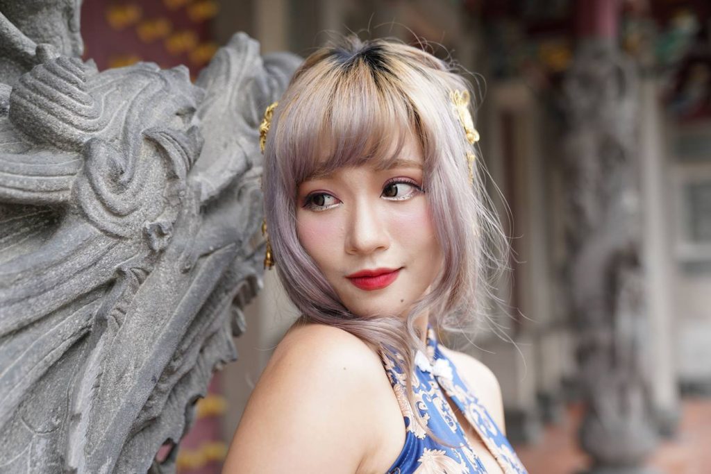 精選街拍攝影 No.071 薛凱云 藍(lán)花短旗袍高跟美腿 [125P/184MB]插圖3