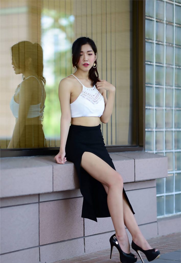 精選街拍攝影 No.088 莎莎 露肚高衩長(zhǎng)裙高跟美腿 [122P/244MB]插圖5