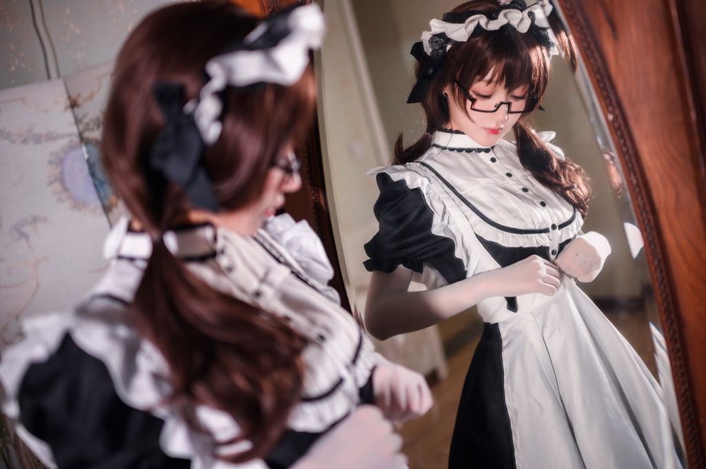 阿包也是兔娘 NO.069 – 傳統(tǒng)長(zhǎng)裙女仆[47P/509MB]插圖2