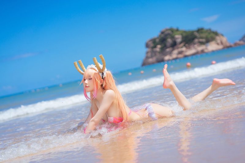 動漫博主阿包也是兔娘 072 10月艦長圖 龍女仆泳裝 [23P/507MB]-無料攝影圈