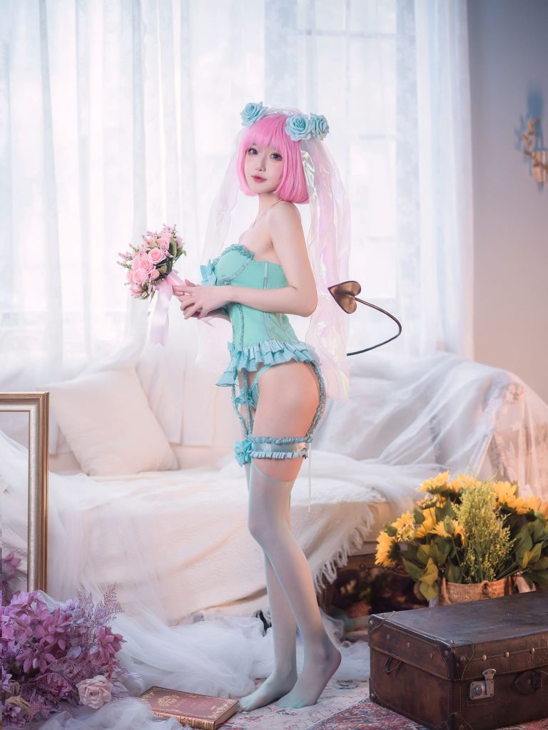 阿包也是兔娘 NO.086 – 王女夢夢 婚紗內(nèi)衣[33P/573MB]插圖1