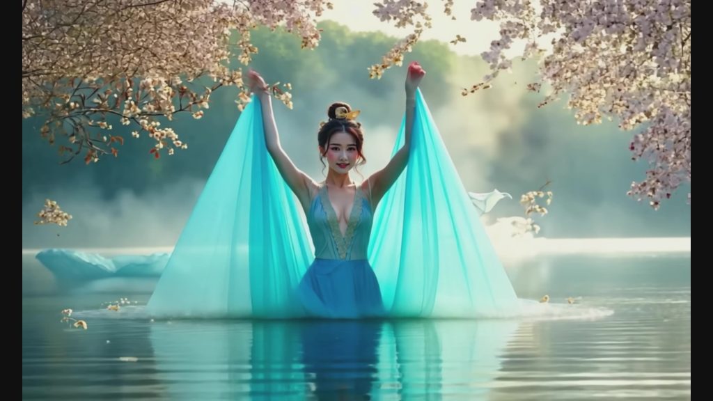 AI Video 005 Golden Petals _ Eastern Beauty (AI Creation, 4k Version, No Ads)[4K/1V/173MB]插圖1