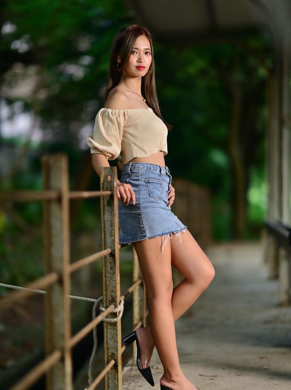 精選街拍攝影 No.124 許筱真 牛仔短裙高跟美腿 [73P/151M]-無料攝影圈