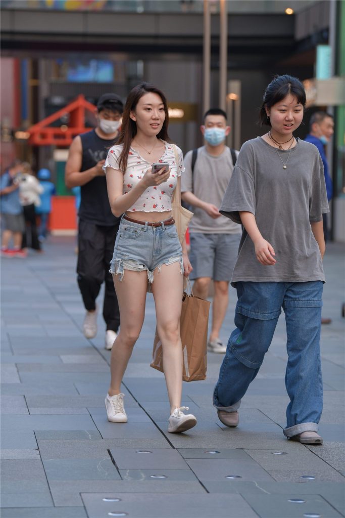 精選街拍攝影 No.187 好身材若隱不現(xiàn)系列之牛仔熱褲 [87P/43M]插圖2