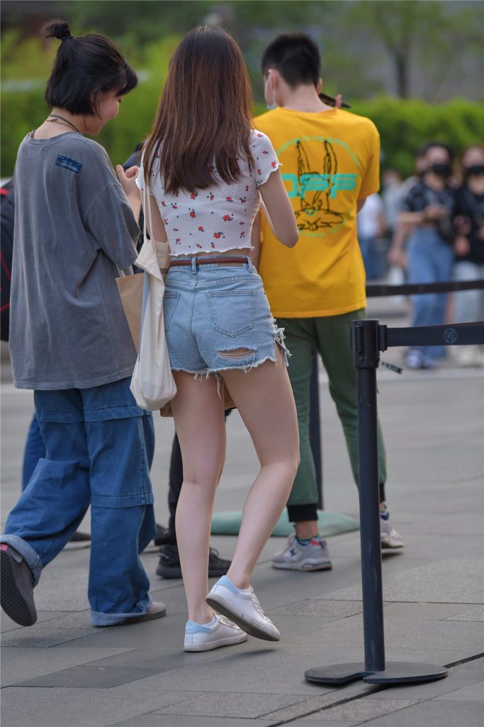 精選街拍攝影 No.187 好身材若隱不現(xiàn)系列之牛仔熱褲 [87P/43M]插圖