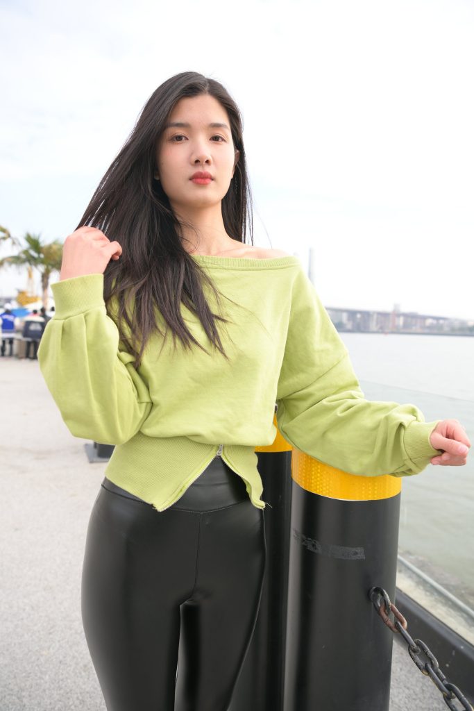 精選街拍攝影 No.192 皮褲-綠衣女孩 4 [99P/99M]插圖2