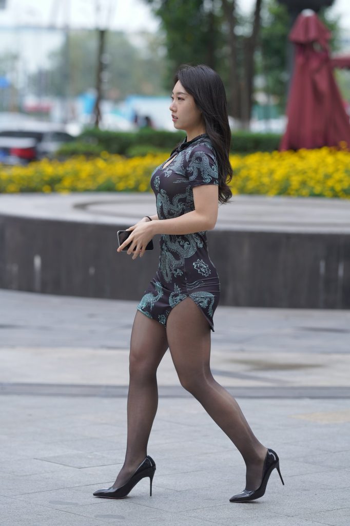 精選街拍攝影 No.197 性感的黑絲改良旗袍（二） [100P/125M]插圖2
