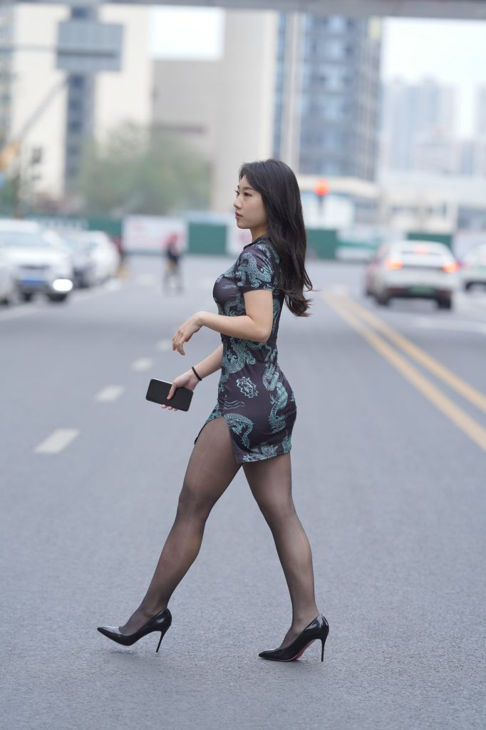 精選街拍攝影 No.197 性感的黑絲改良旗袍（二） [100P/125M]插圖3