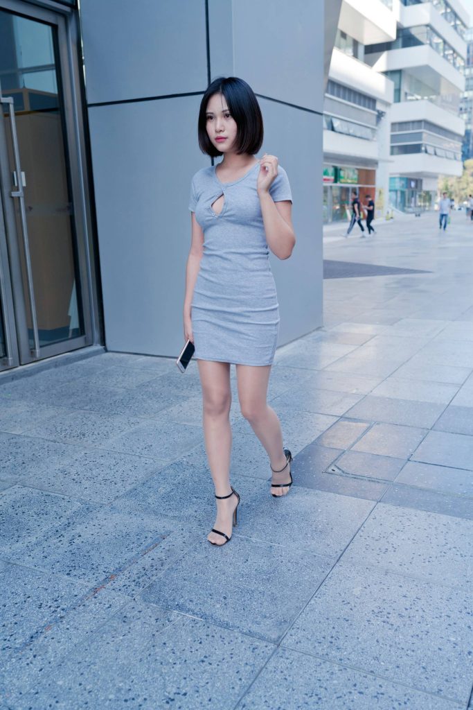 精選街拍攝影 No.229 在商業(yè)廣場看哈哈鏡的包臀裙肉絲萌寶兒 1 [110P/117M]插圖1