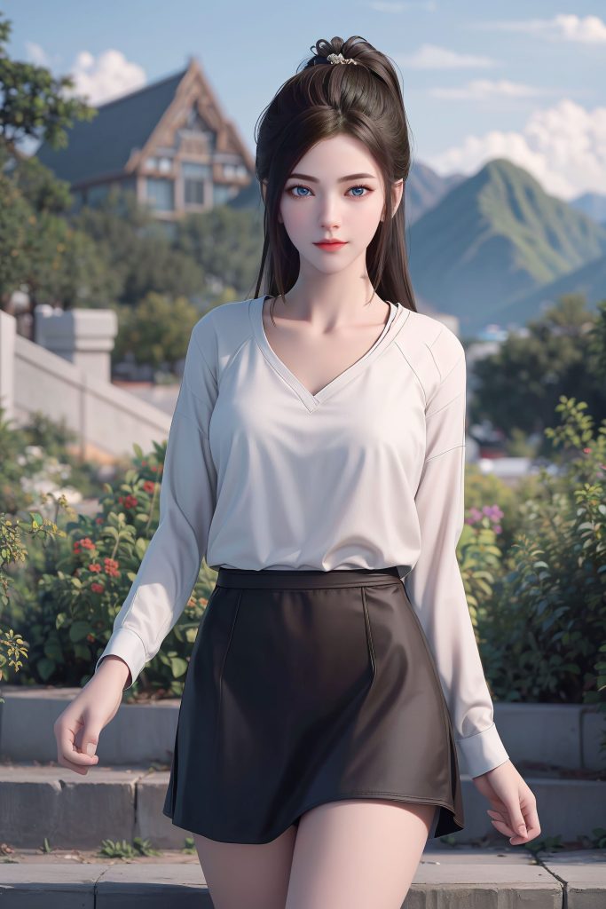 AI繪畫 130 龍蛇演義-唐紫塵白襯衫[20P/51.4MB]插圖1