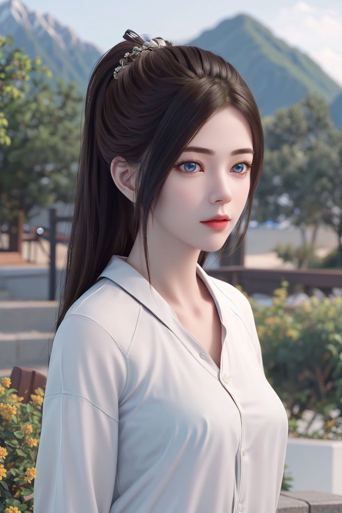 AI繪畫 130 龍蛇演義-唐紫塵白襯衫[20P/51.4MB]插圖2