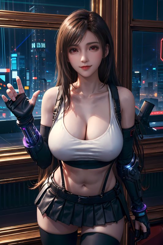 AI繪畫 134 最終幻想-蒂法[19P/133MB]-無料攝影圈