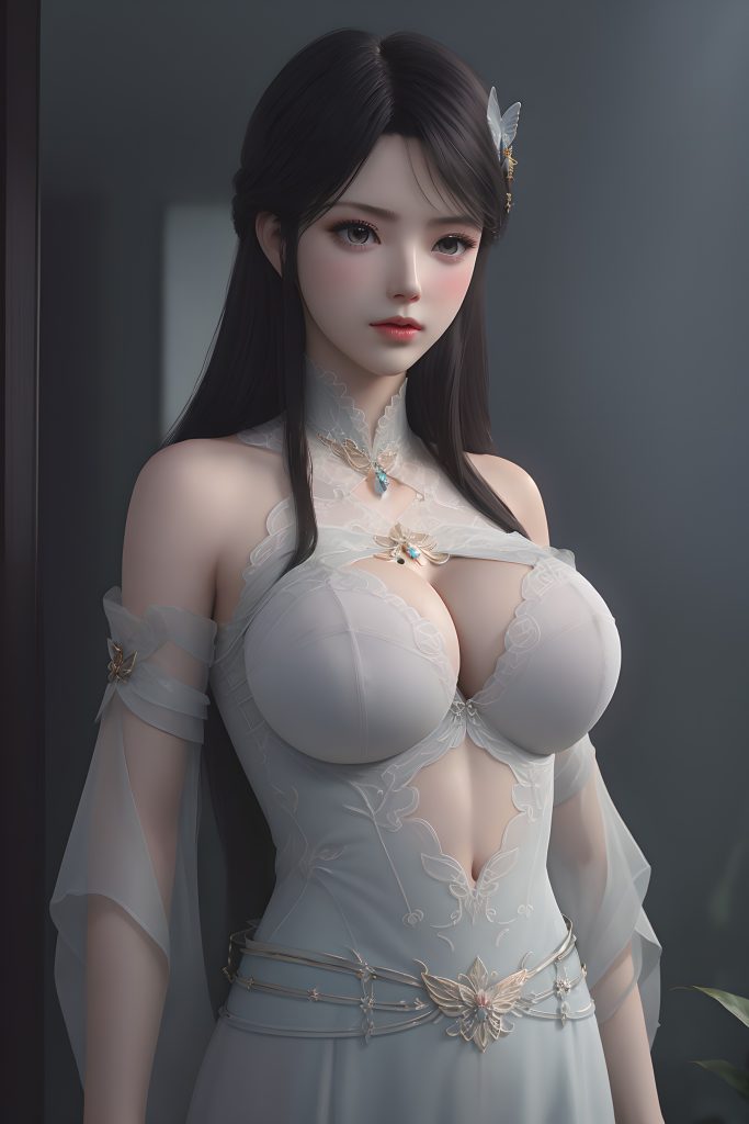 AI繪畫 156 斗破蒼穹-蕭薰兒 蝶翼內(nèi)衣寫真[57P/170MB]插圖1