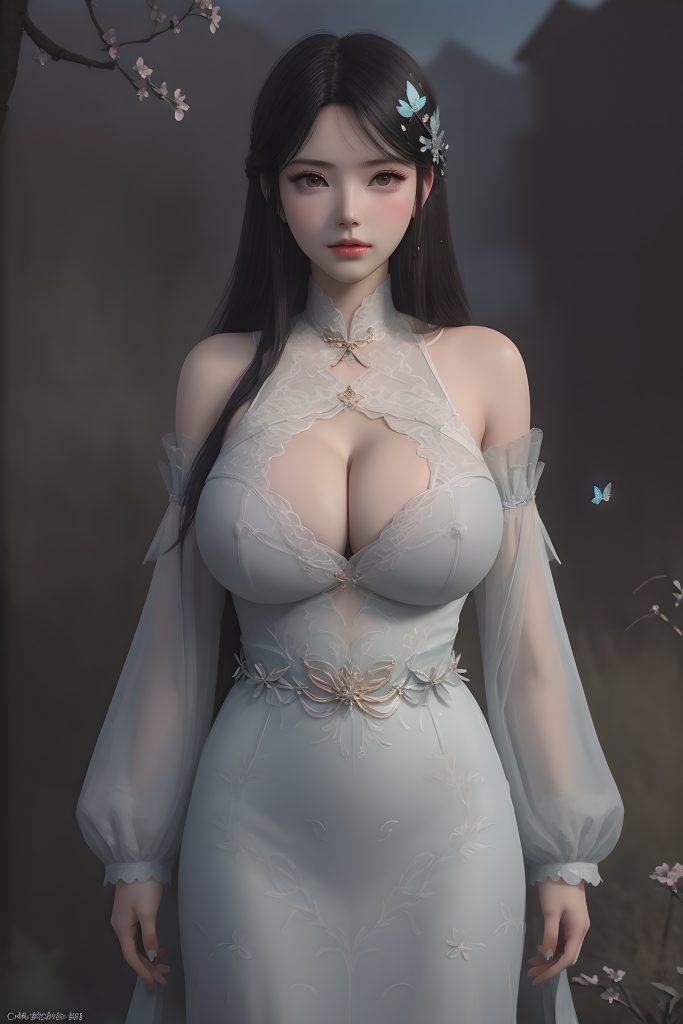 AI繪畫 156 斗破蒼穹-蕭薰兒 蝶翼內(nèi)衣寫真[57P/170MB]插圖3