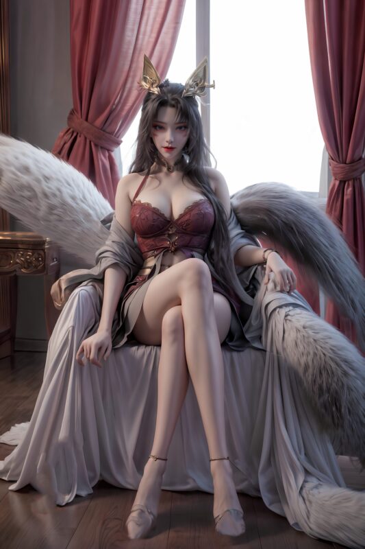 AI繪畫 163 完美世界-天狐仙子 逼真狐尾[33P/110MB]-無料攝影圈