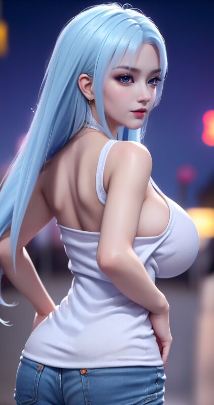 AI繪畫 182 小醫(yī)仙時尚牛仔褲[51P/165MB]-無料攝影圈