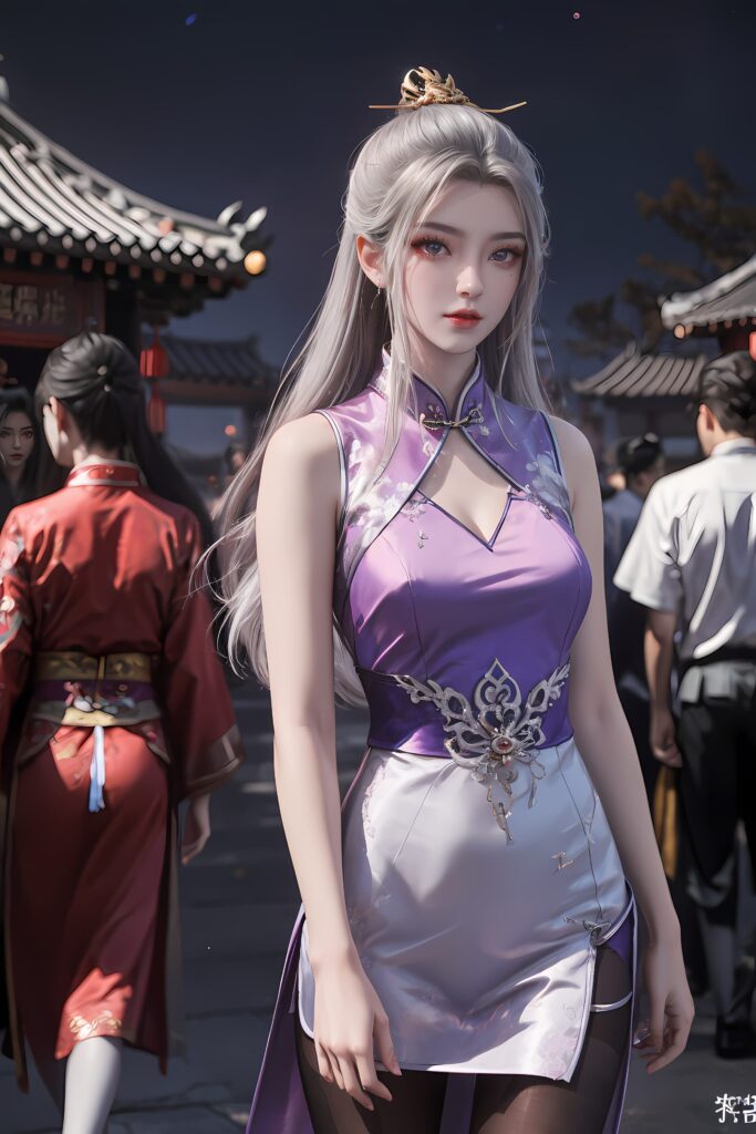 AI繪畫 208 柳眉旗袍[53P/344MB]插圖1