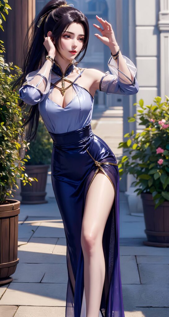 AI繪畫 210 夭夜藍色連衣裙[41P/110MB]插圖1