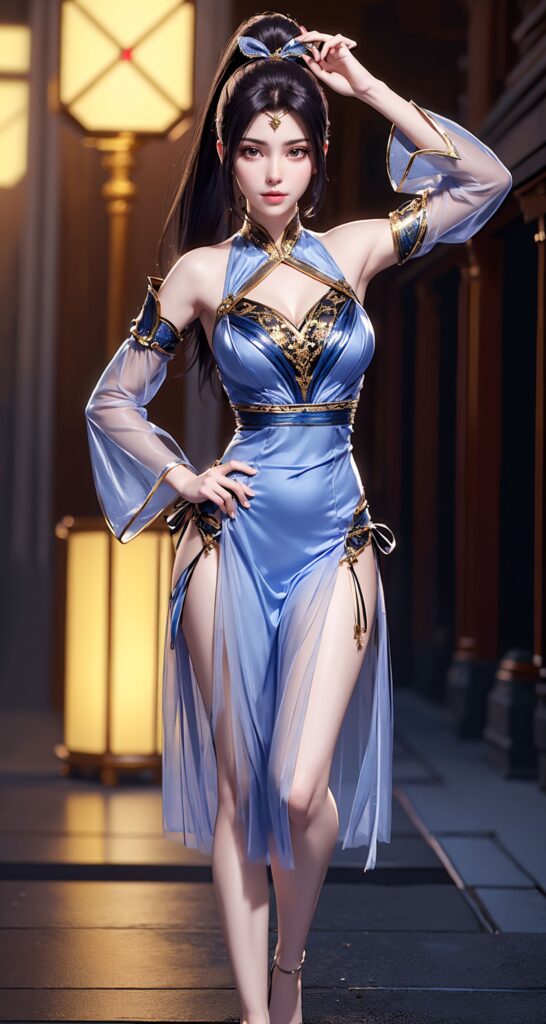 AI繪畫 210 夭夜藍色連衣裙[41P/110MB]插圖2