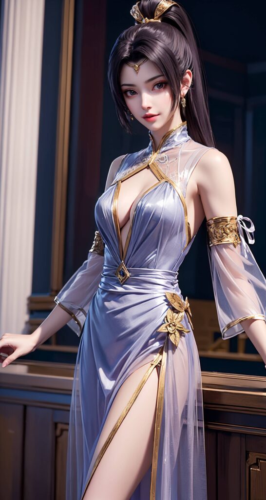 AI繪畫 210 夭夜藍色連衣裙[41P/110MB]插圖3