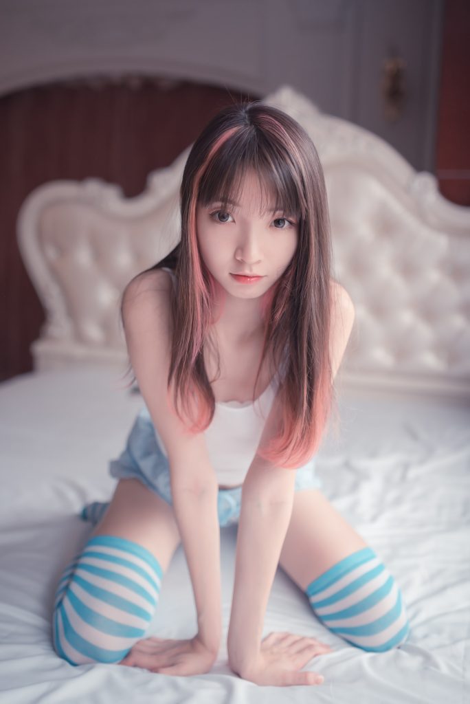 風之領域精品寫真@No.014 藍白條長襪 [50P/256MB]插圖2