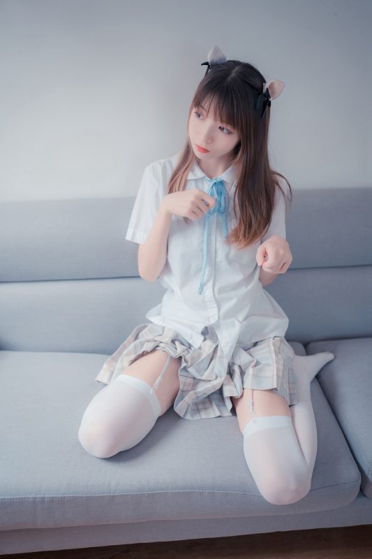 風(fēng)之領(lǐng)域精品寫(xiě)真@No.065 格子裙吊帶白絲 [46P/232MB]-無(wú)料攝影圈