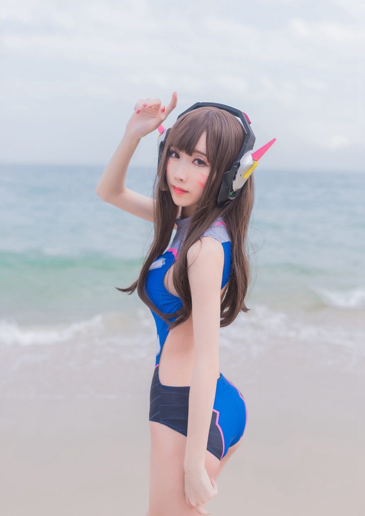 風(fēng)之領(lǐng)域精品寫(xiě)真@No.074 賽場(chǎng)的足球?qū)氊?Cos守望先鋒DVA [49P/222MB]插圖3