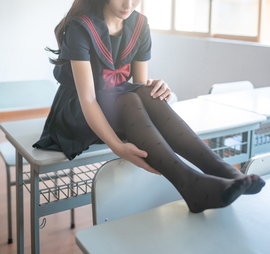 風(fēng)之領(lǐng)域精品寫(xiě)真@No.140 教室里的黑絲JK [39P/141MB]插圖1