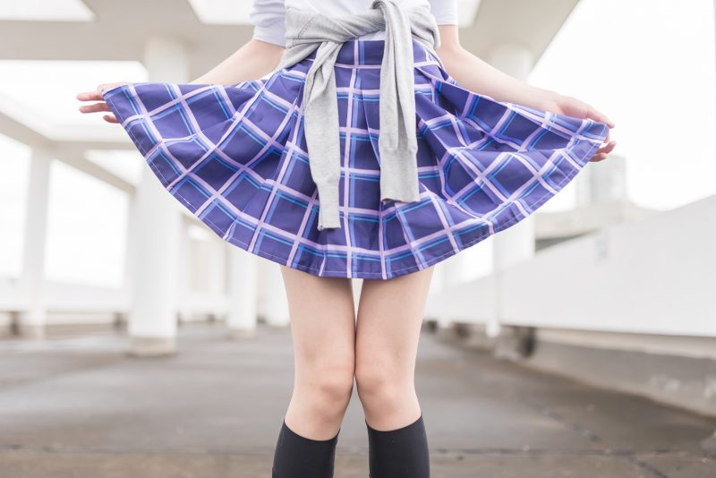 風之領(lǐng)域精品寫真@No.168 紫色格子裙 [39P/128MB]-無料攝影圈