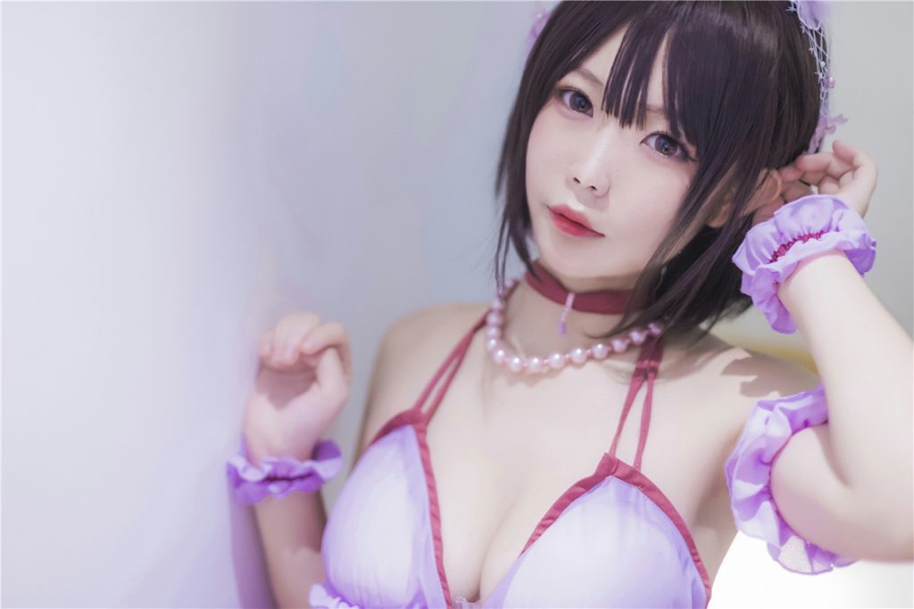 風(fēng)之領(lǐng)域精品寫真@No.201 紫色薄沙睡裙 [39P/516MB]插圖