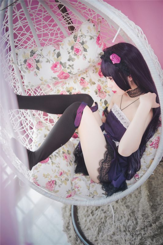 風(fēng)之領(lǐng)域精品寫真@No.203 蕾絲紫衣黑絲少女 [44P/814MB]-無(wú)料攝影圈
