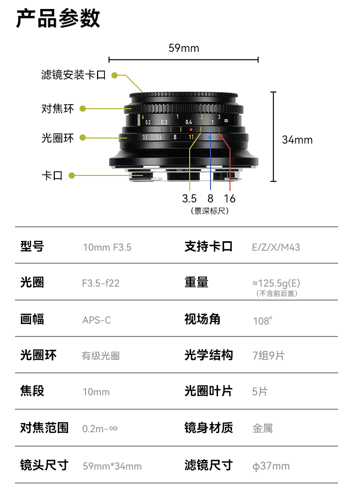首發(fā)僅499元，七工匠發(fā)布全新 10mm f/3.5 超廣角鏡頭插圖6