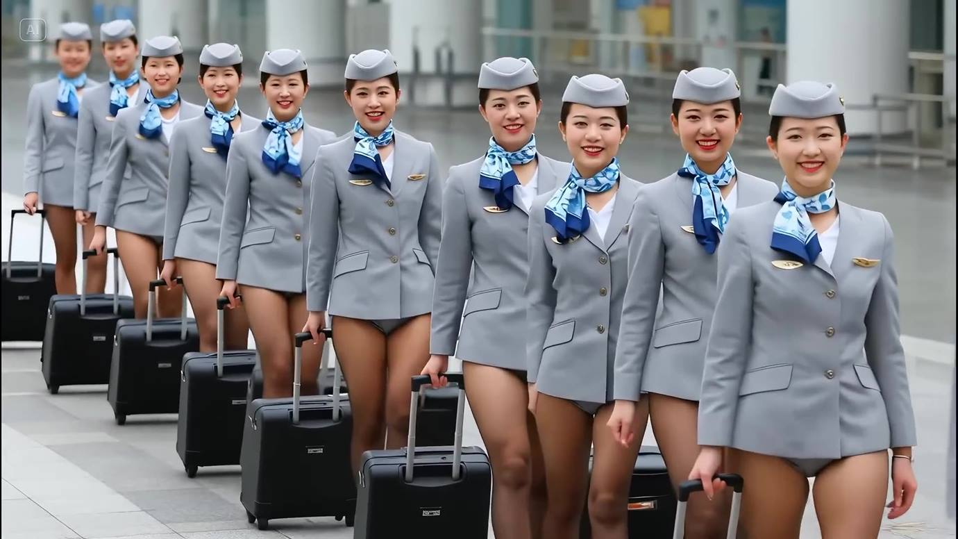 AI Video 052 Flight Attendant, Intern, Teacher _ Nurse_ April Photoshoot Collection[1V/270MB]插圖1