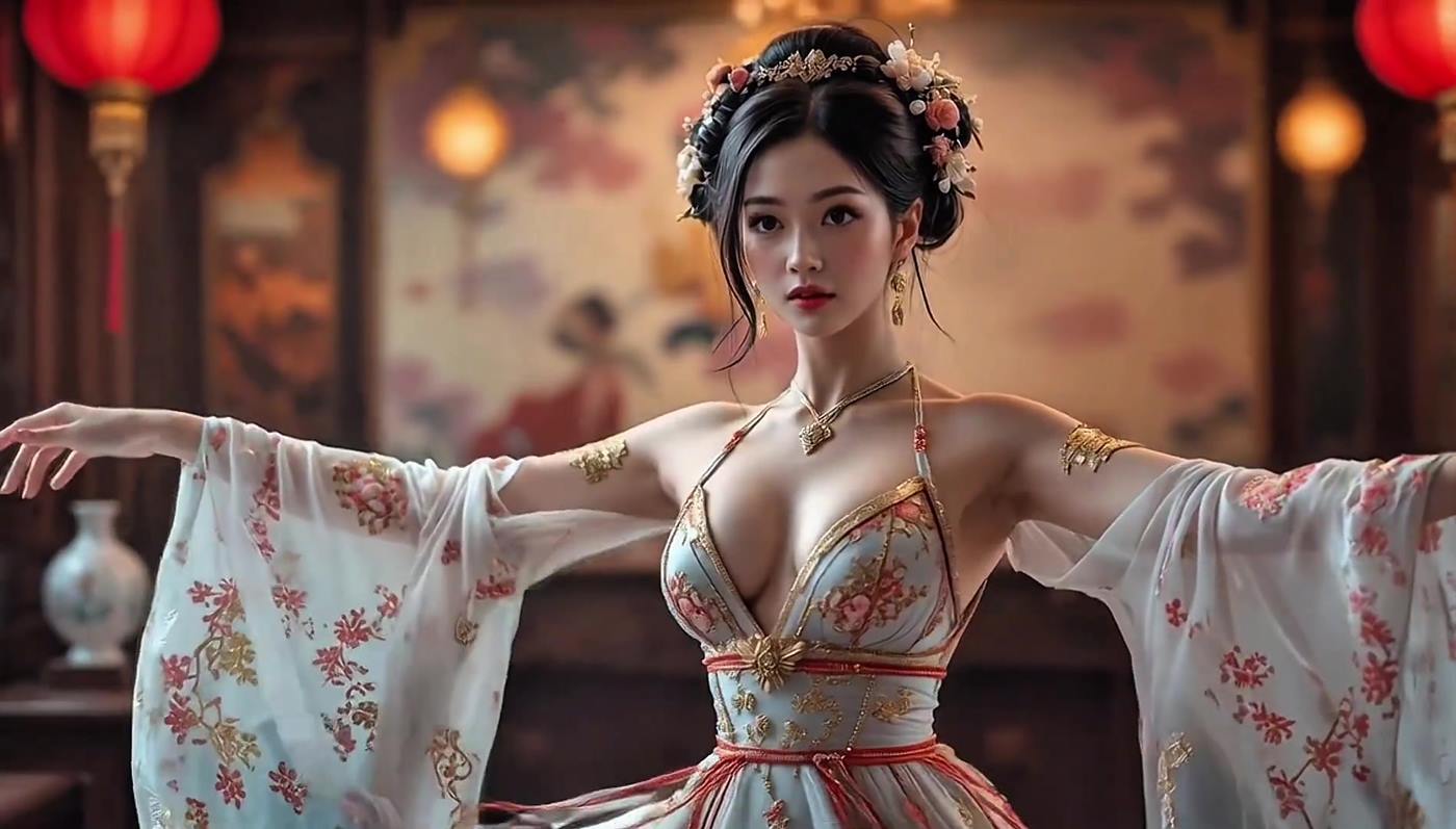 AI Video 023 Beautiful Relaxing Traditional Music _ Dancing _Stress Relief _Relaxation[1V/362MB]插圖2