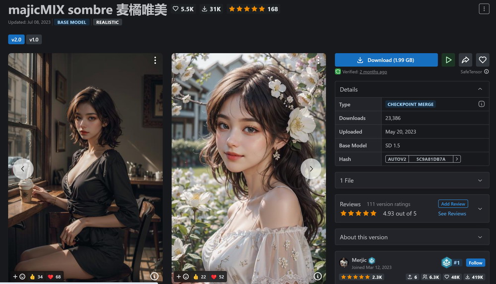 [AI模型]這2個模型好棒，MJ風格被SD輕松拿捏[1.89GB]插圖