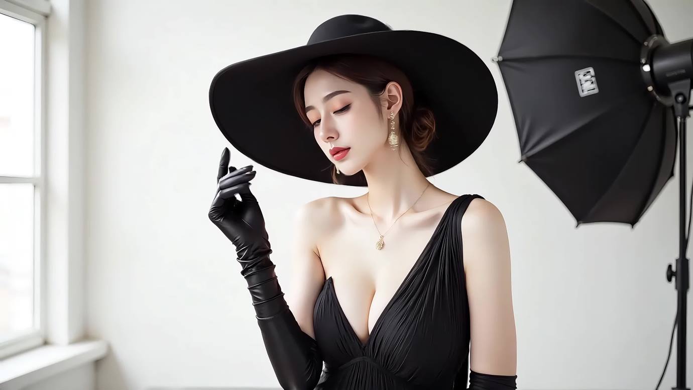 AI Video 056 Vibes d’éclat – Miss Sweet _ Paris Streets _ Studio Lights in One Fashion Story[4K/1V/447MB]插圖2