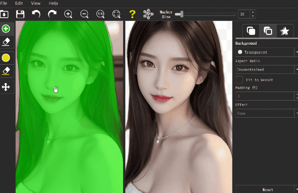 AI一鍵摳圖神器，比Topaz ReMas還好用，純免費發絲級本地摳圖工具，體積小巧，免安裝 A041插圖1